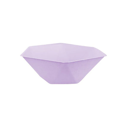 6 zeshoekige - kommen 15,8 x 13,7 cm, paars van Riethmueller koop je bij Partywinkel
