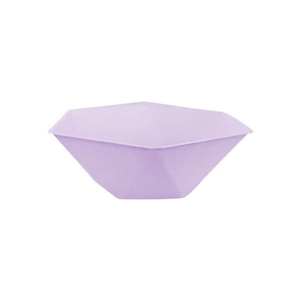 6 zeshoekige - kommen 15,8 x 13,7 cm, paars van Riethmueller koop je bij Partywinkel