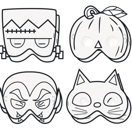 8 COLOR YOUR OWN HLWN PPR MASK