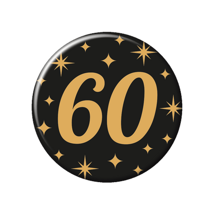 60 Jaar Button van Paper Dreams koop je bij Partywinkel