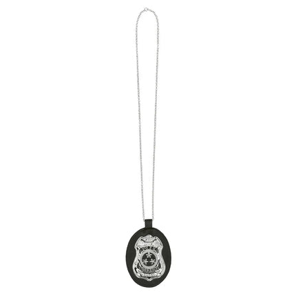 "Super Police" Badge Necklace