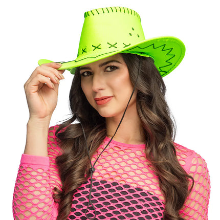 Savanne Cowboy Hat, Neon Green, UV