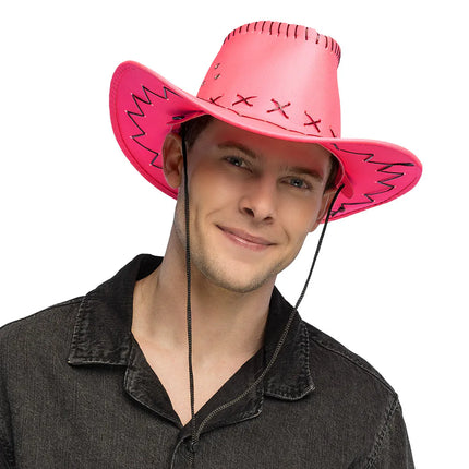 Savanne Neon Pink UV Cowboy Hat