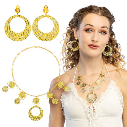 Oriental Jewelry Set (necklace and earrings)