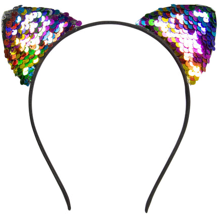 Tiara Cat Reversible Sequins Multicolored