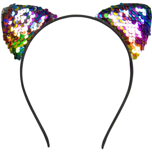 Tiara Cat Reversible Sequins Multicolored