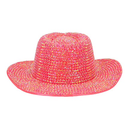Aurora Neon Pink UV Cowboy Hat