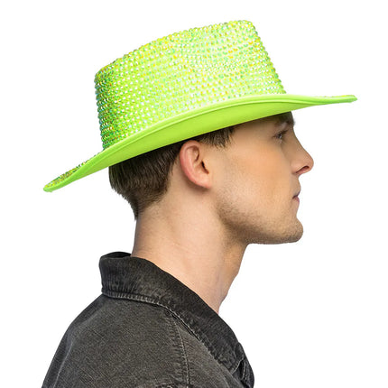 Aurora Neon Green UV Cowboy Hat