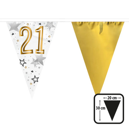 "21" Vinyl Banner String (30 x 20 cm, 6 m)