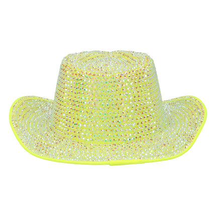Aurora Neon Yellow UV Cowboy Hat