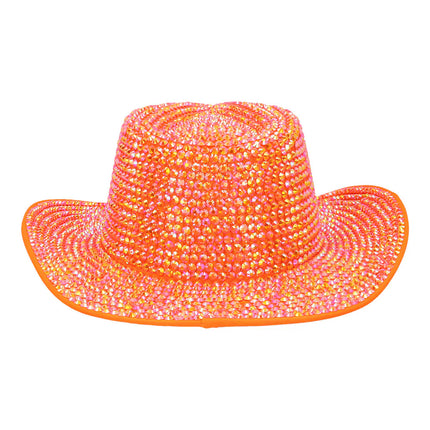 Aurora Neon Orange UV Cowboy Hat