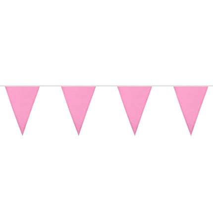 Light Pink Polyester Flag String (26 x 18 cm) (6 m)