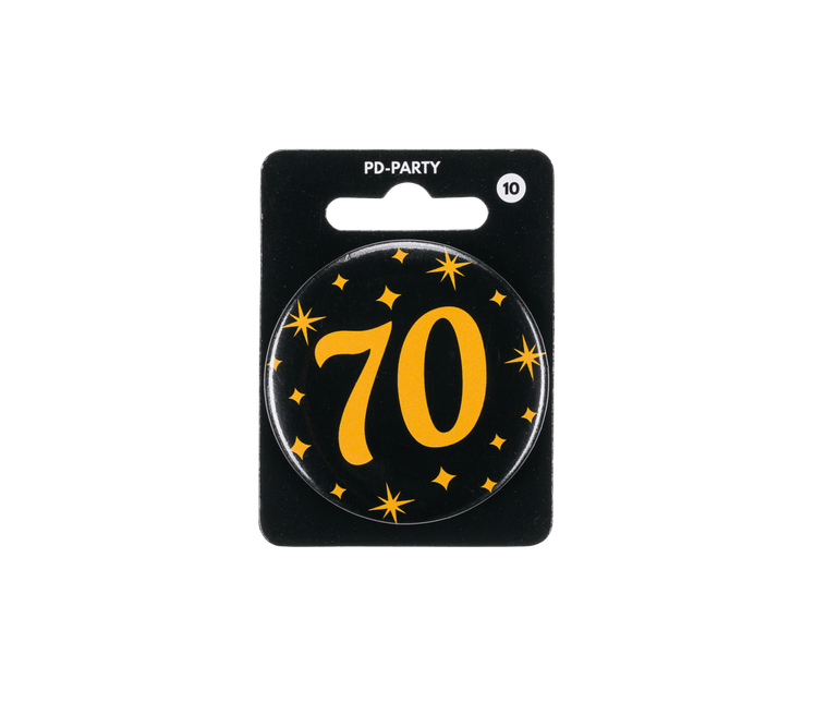 70 Jaar Button van Paper Dreams koop je bij Partywinkel