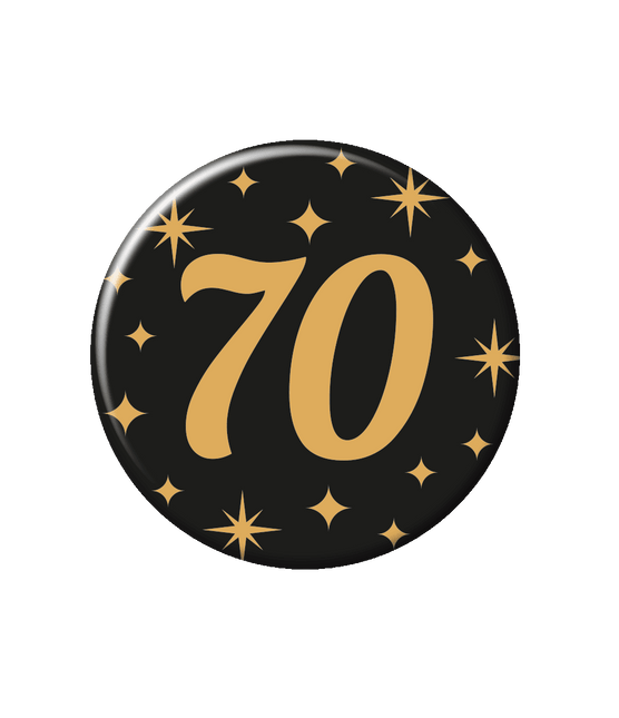 70 Jaar Button van Paper Dreams koop je bij Partywinkel