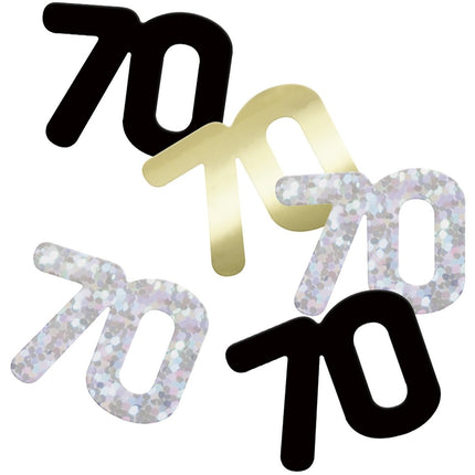 70 Jaar Confetti Zak 14gr van Unique koop je bij Partywinkel