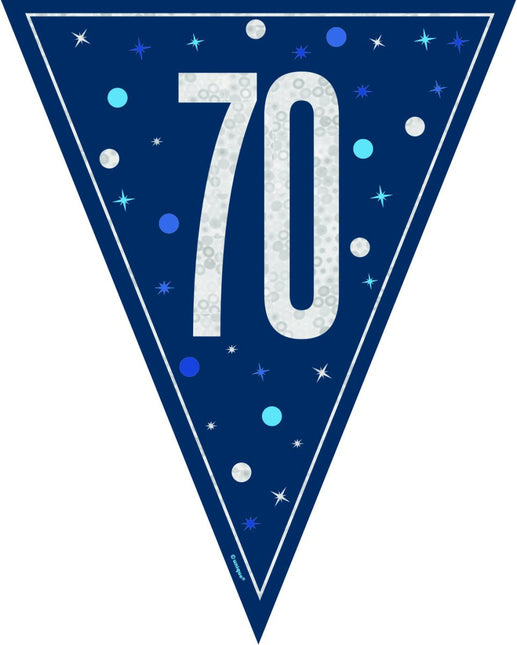 70 Jaar Slinger Blauw 2,5m van Unique koop je bij Partywinkel
