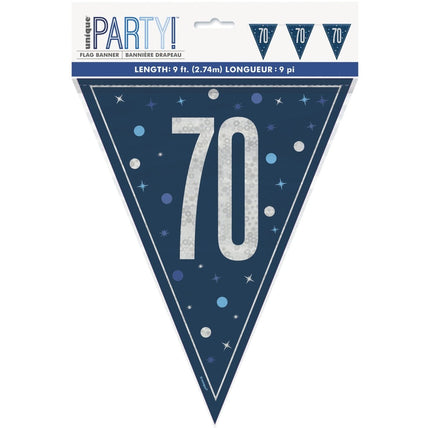 70 Jaar Slinger Blauw 2,5m van Unique koop je bij Partywinkel