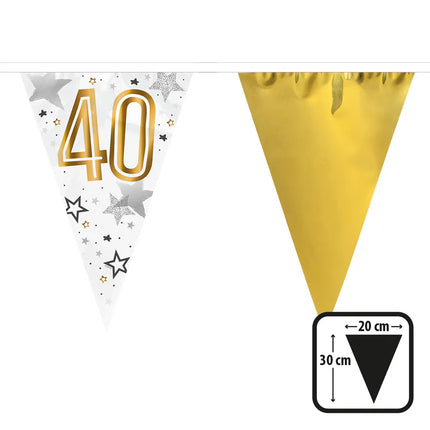 "40" Vinyl Flag String (30 x 20 cm, 6 m)