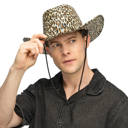 Cowboy Hat, Wild Leopard Print