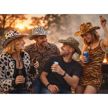 Cowboy Hat, Wild Leopard Print