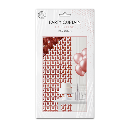 Penis Door Curtain, Red, 2m