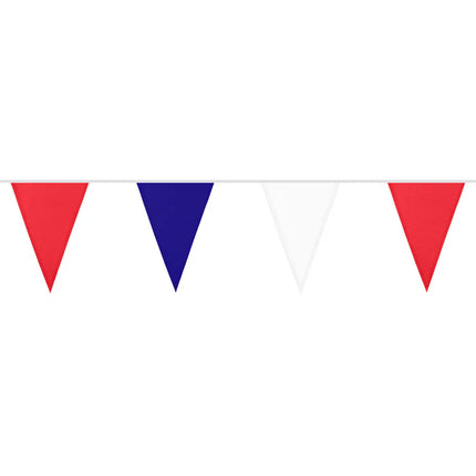 Polyester Flag String, France, Blue/White/Red (26 x 18 cm) (6 m)