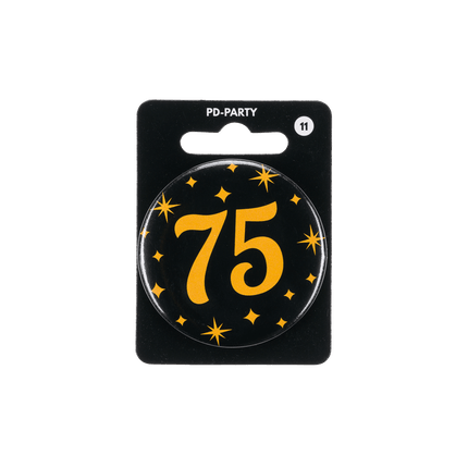 75 Jaar Button van Paper Dreams koop je bij Partywinkel