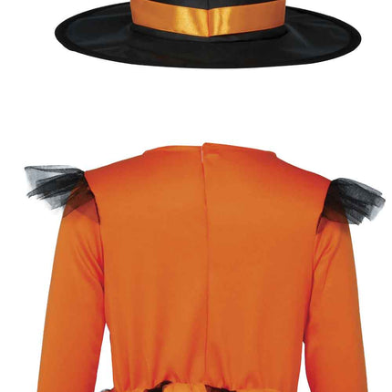 Halloween Costume: Black and Orange Baby Witch