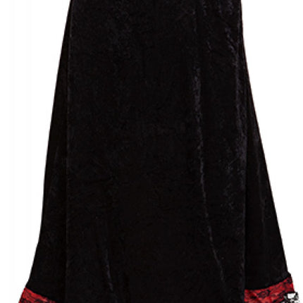 Halloween Cape, Black and Red Lace