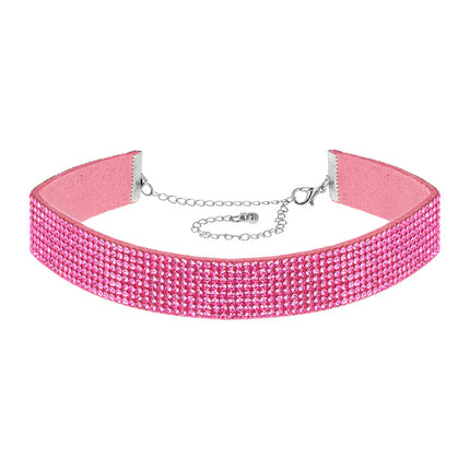 Pink Crystal Choker