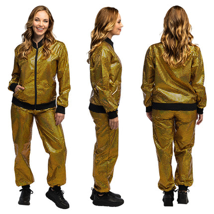 Disco Diamond Babe Gold Track Suit