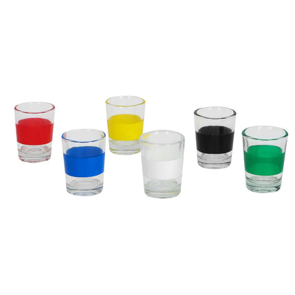 "Bingo Shots" Drinking Game Set (metal bingo wheel, 48 balls, 6 shot glasses)
