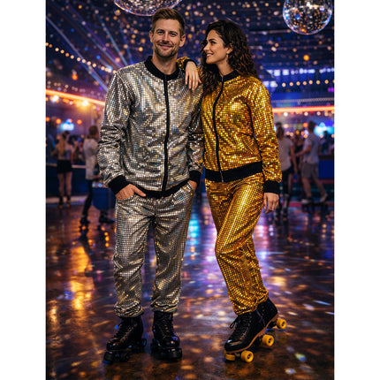 Disco Diamond Babe Gold Track Suit