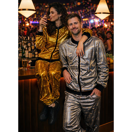 Disco Diamond Babe Gold Track Suit