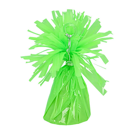 Neon green balloon weight (150–155 g)