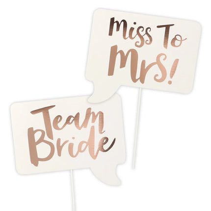 Set of 10 Photo Props: Bride-to-Be