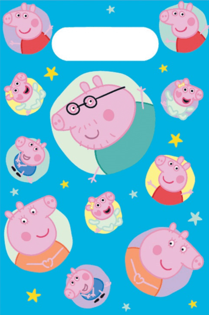 8 PEPPA PIG PPR LOOT BAG van Unique koop je bij Partywinkel