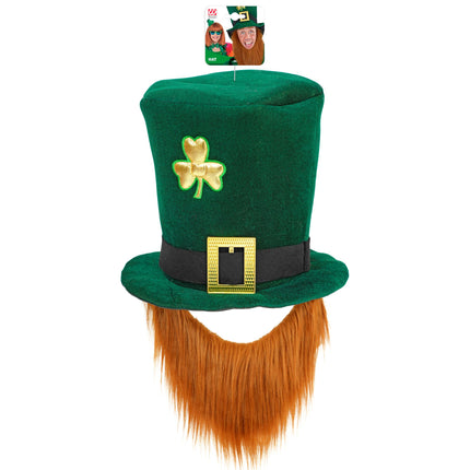 St. Patrick's Day Hat With Beard, 25 cm