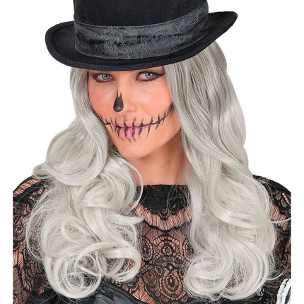 Halloween Wig, Light Gray