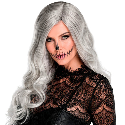 Halloween Wig, Light Gray