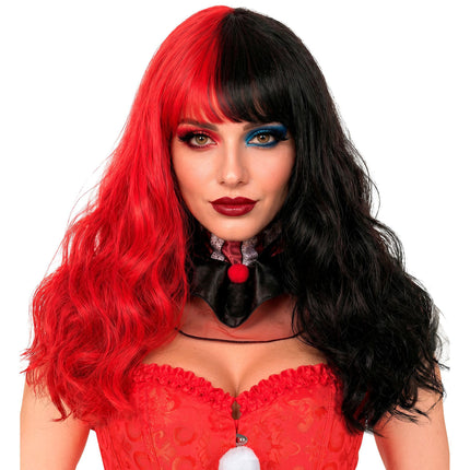 Halloween Harlequin Wig with Hair Extensions