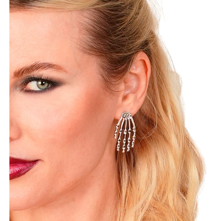 Halloween Skeleton Hand Earrings