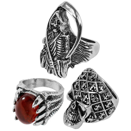 Halloween Ring Set, 3-Piece