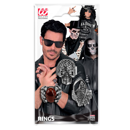 Halloween Ring Set, 3-Piece
