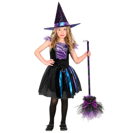 Halloween Witch Hat for Kids with Stars and a Moon