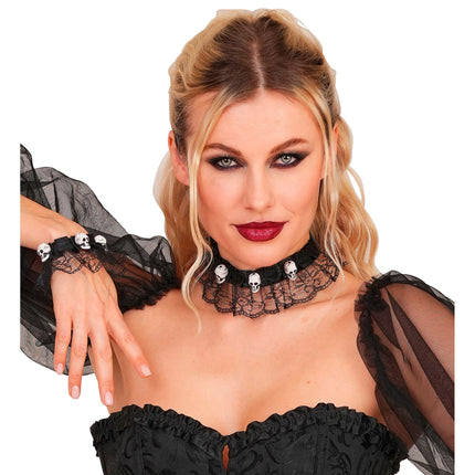 Halloween Jewelry Set: Choker and Bracelet