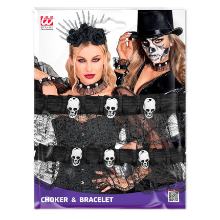 Halloween Jewelry Set: Choker and Bracelet