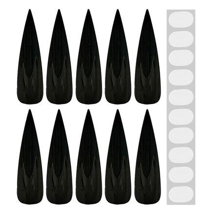 Halloween Nail Stickers, Black, 10-Pack