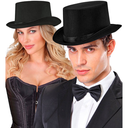 Halloween Top Hat, Black, 60 cm