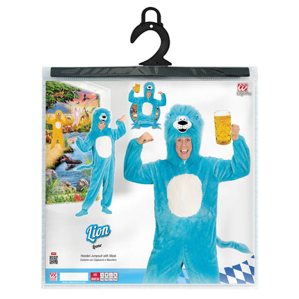 Lion Jumpsuit Turquoise 1.75m